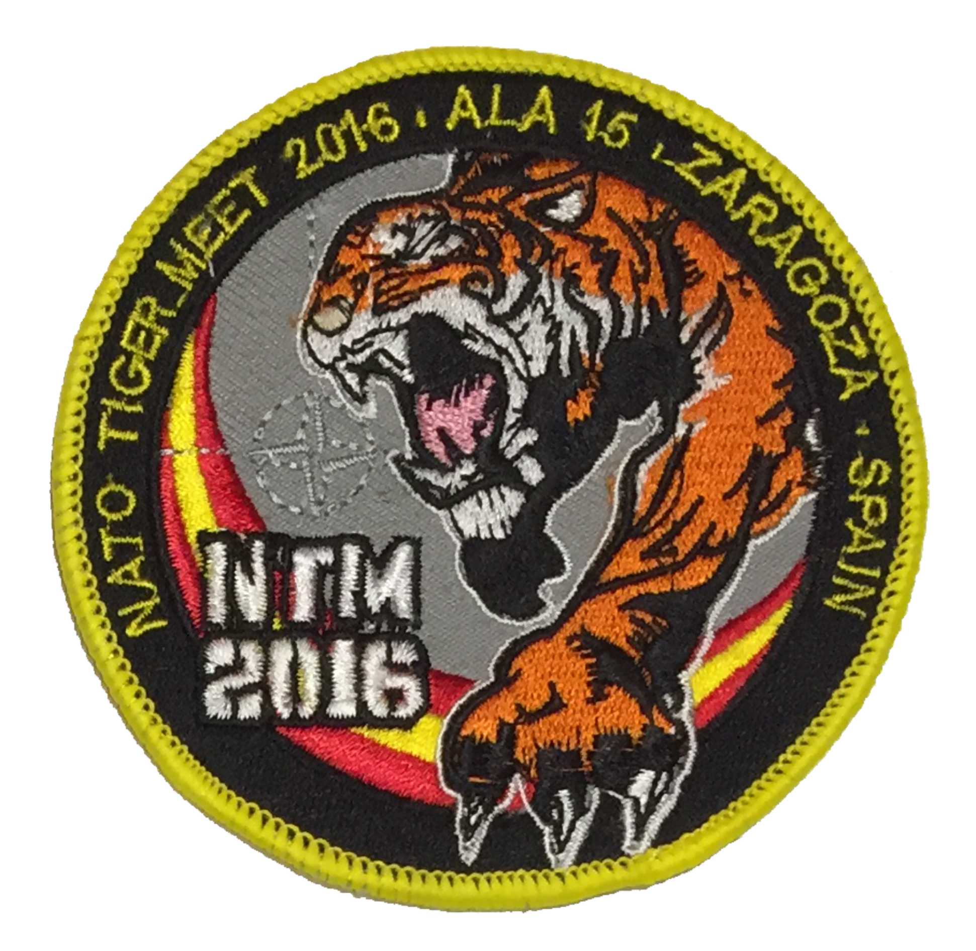 Escudo bordado NATO Tiger Meet 2016 Zaragoza